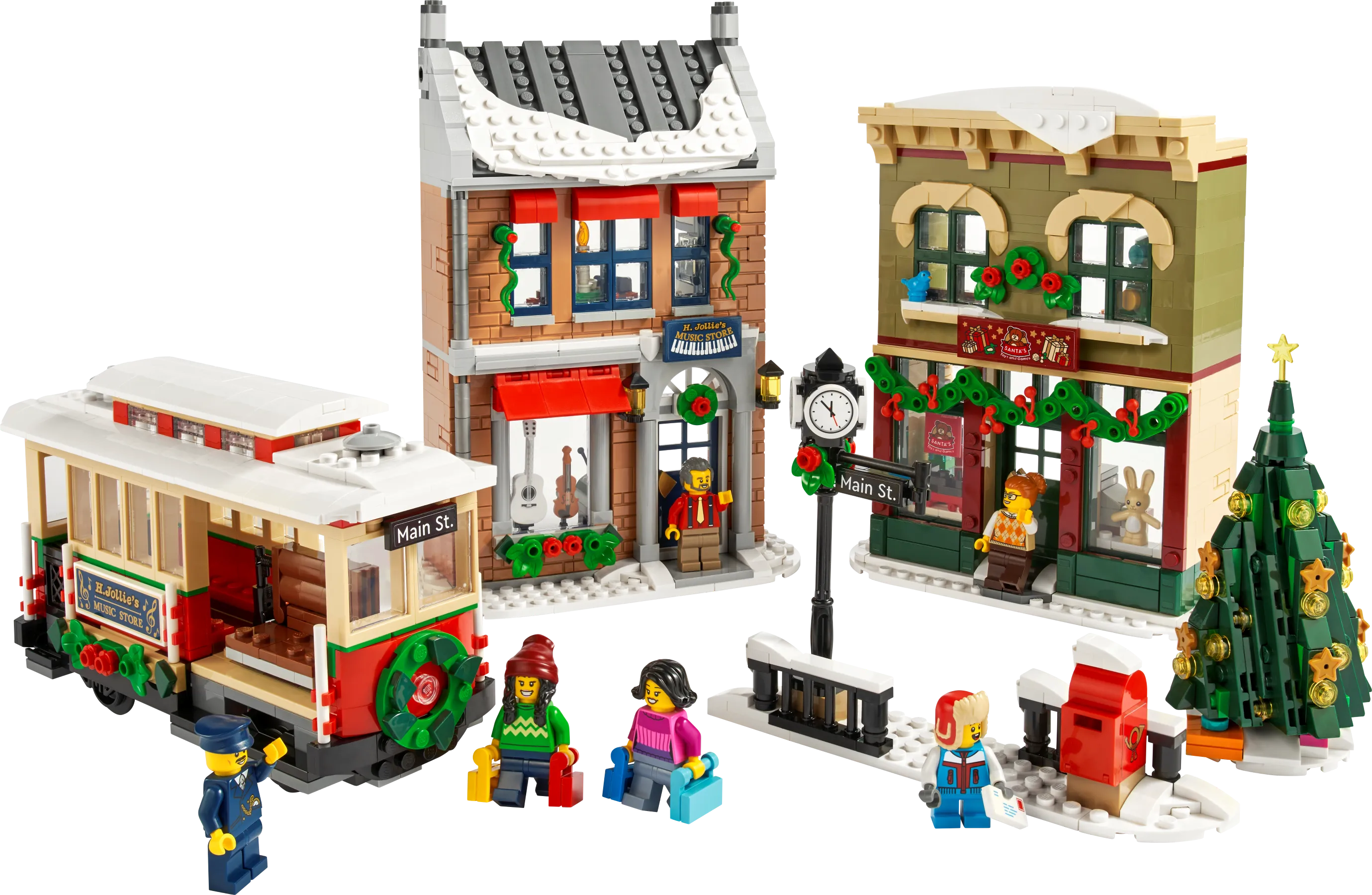 LEGO - Icons Weihnachtlich geschmückte Hauptstraße | Set 10308