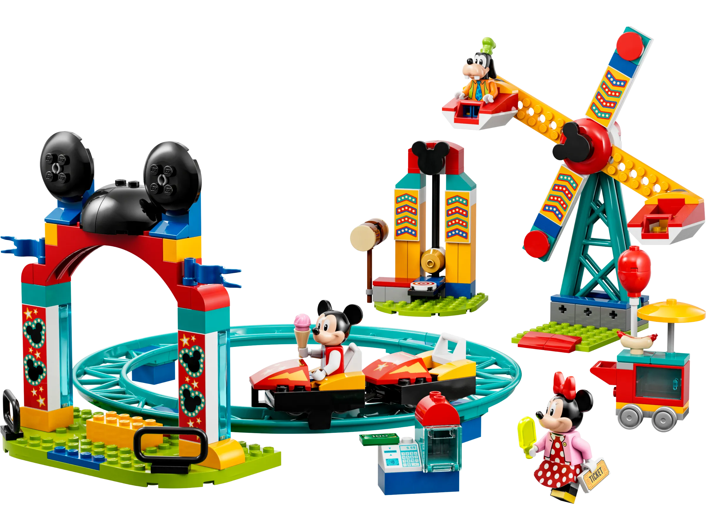 LEGO - Disney Mickey and Friends Mickey, Minnie and Goofy's Fairground Fun | Set 10778