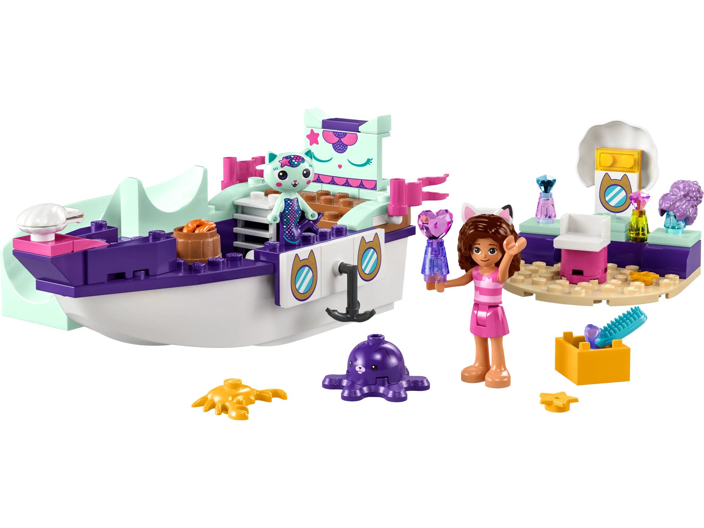 LEGO - Gabbys Puppenhaus Gabbys und Meerkätzchens Schiff und Spa | Set 10786