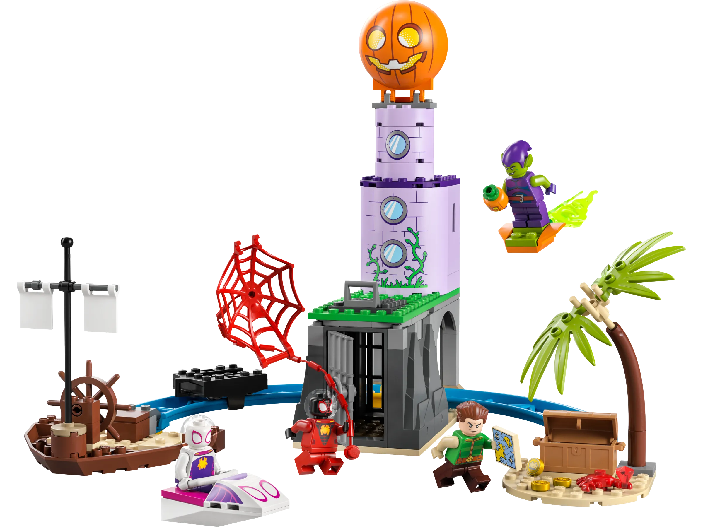 LEGO - Spider-Man Spideys Team an Green Goblins Leuchtturm | Set 10790