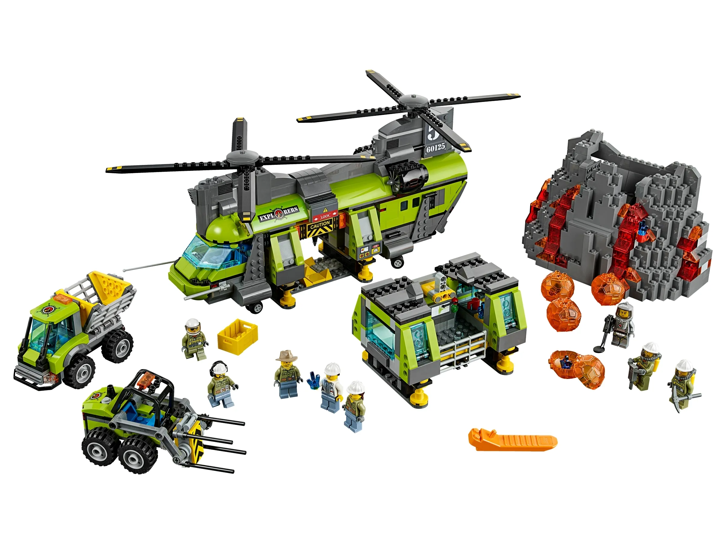 slap af dybde Samler blade LEGO City Vulkan-Schwerlasthelikopter • Set 60125 • SetDB