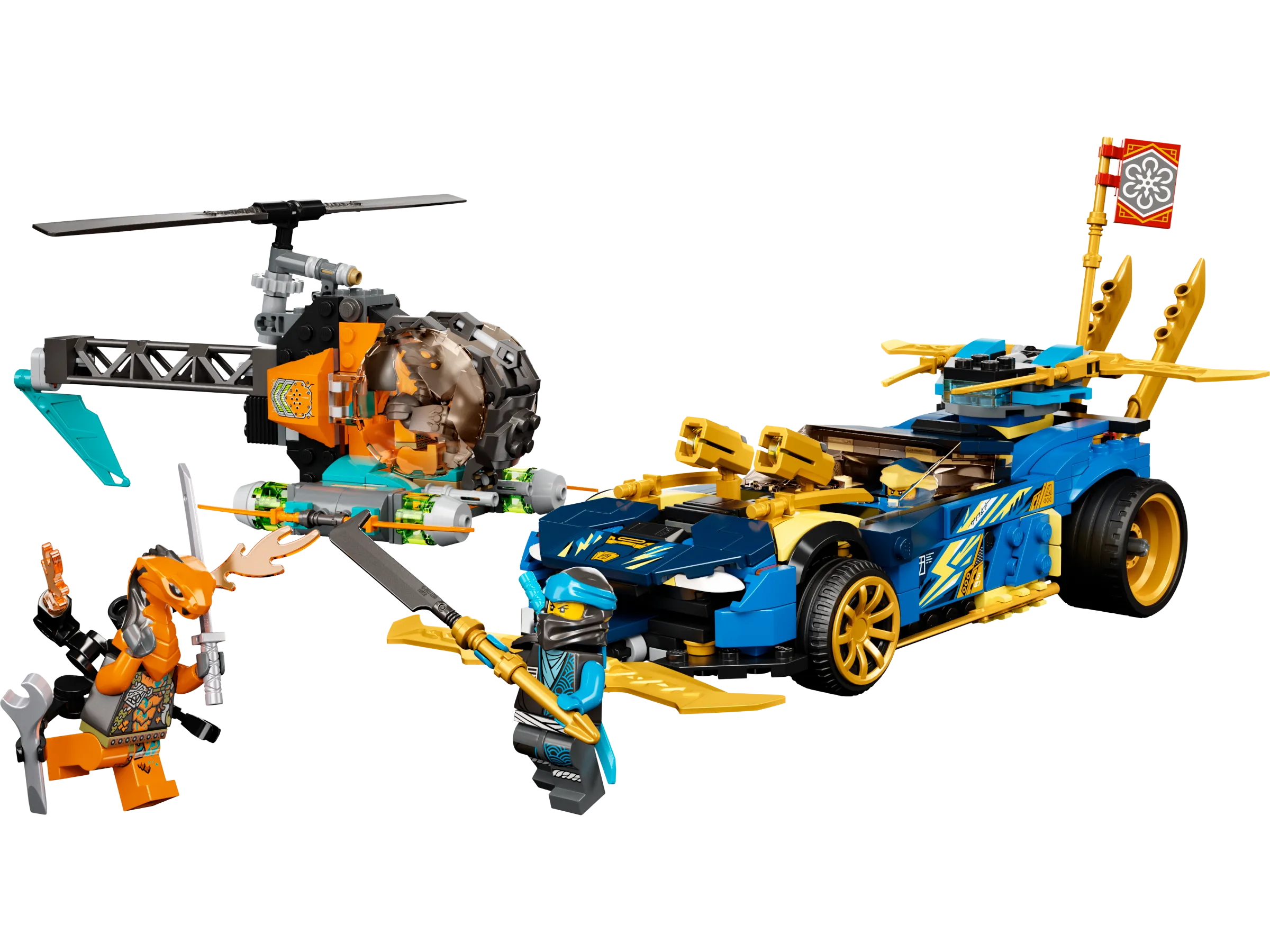 LEGO - NINJAGO® Jays und Nyas Rennwagen EVO | Set 71776