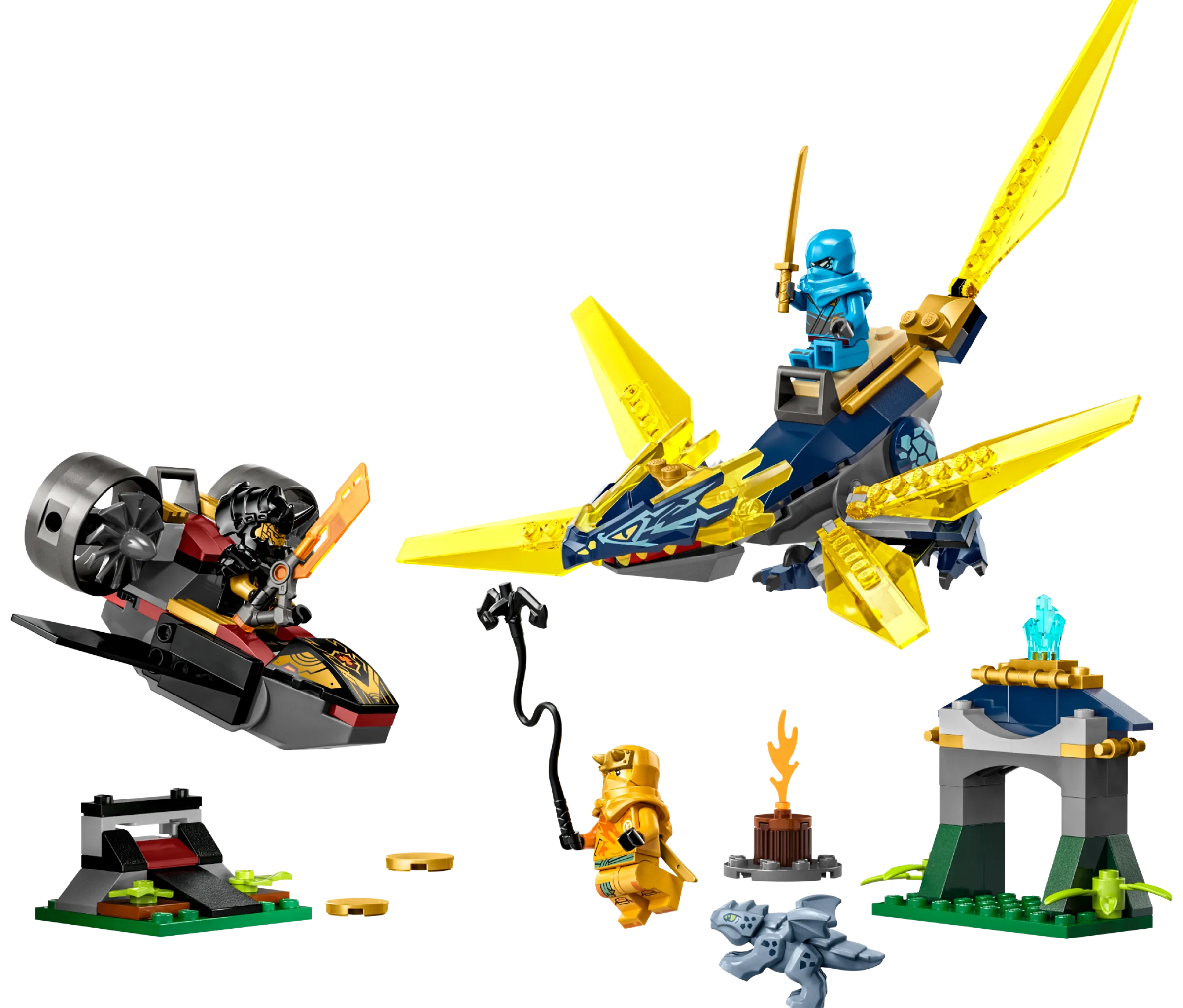 LEGO - NINJAGO® Duell zwischen Nya und Arins Babydrachen | Set 71798