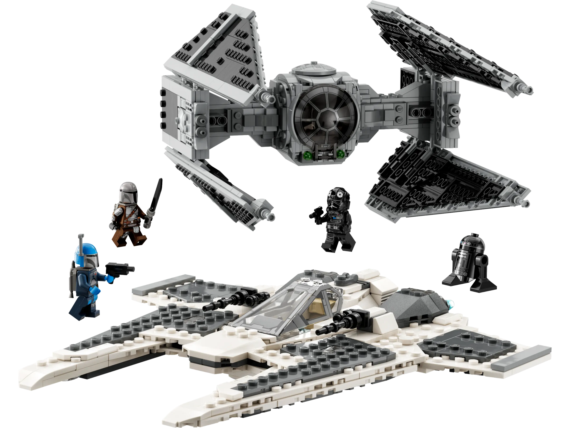 LEGO - Star Wars™ Mandalorian Fang Fighter vs. TIE Interceptor™ | Set 75348