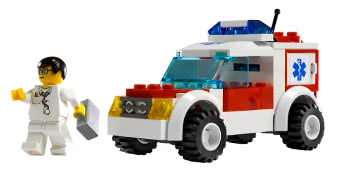 øverst Optimistisk Hård ring LEGO Doctor's Car • Set 7902 • SetDB • Merlins Bricks