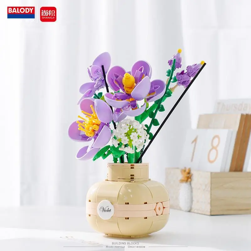 Balody Violets vase • MINI BLOCKS • Set 21091 • SetDB