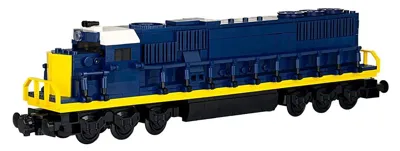 Locomotive EMD SD50, blue