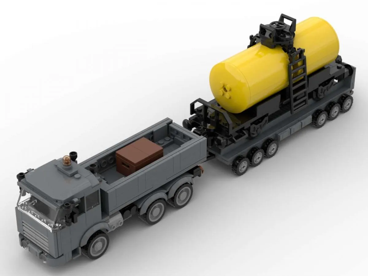 Truck with tank car Gallery