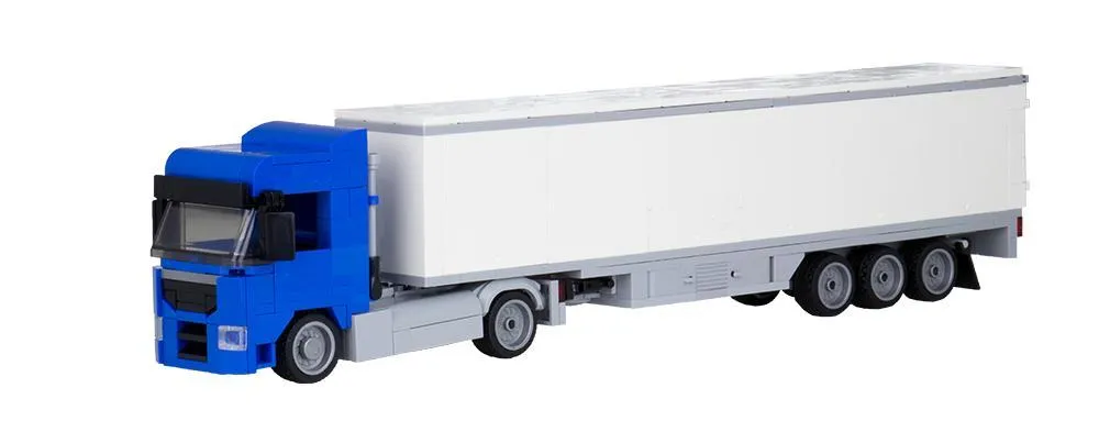 Truck Augsburg 2-axle with 3-axle suitcase blue Gallery
