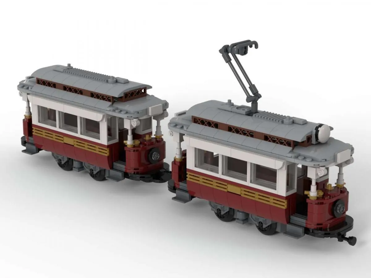 Classic tram with trailer  Gallery