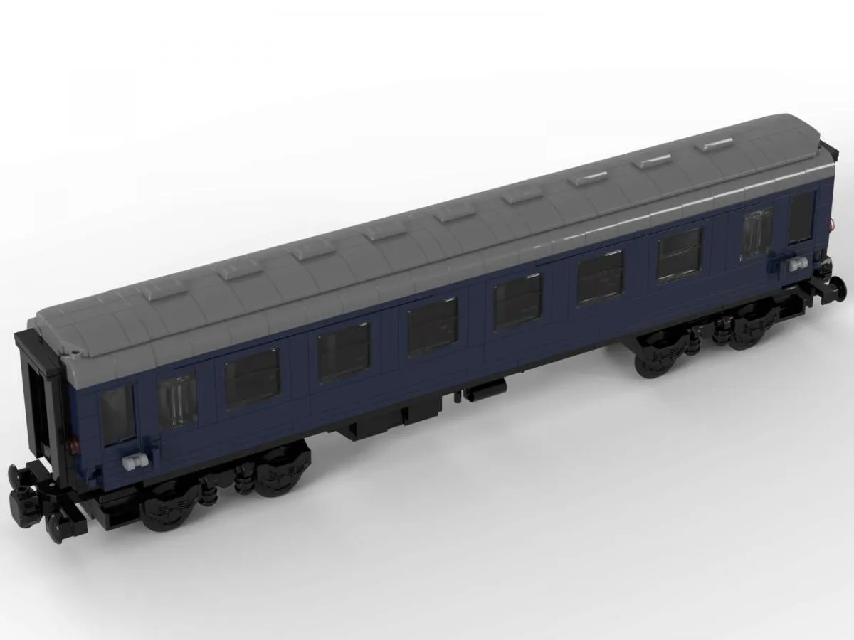 Train passenger trolley dark blue 1st class Gallery