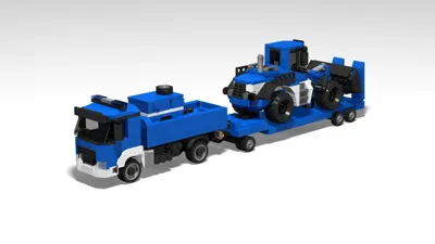 Technisches Hilfswerk truck with wheel loader BRmG