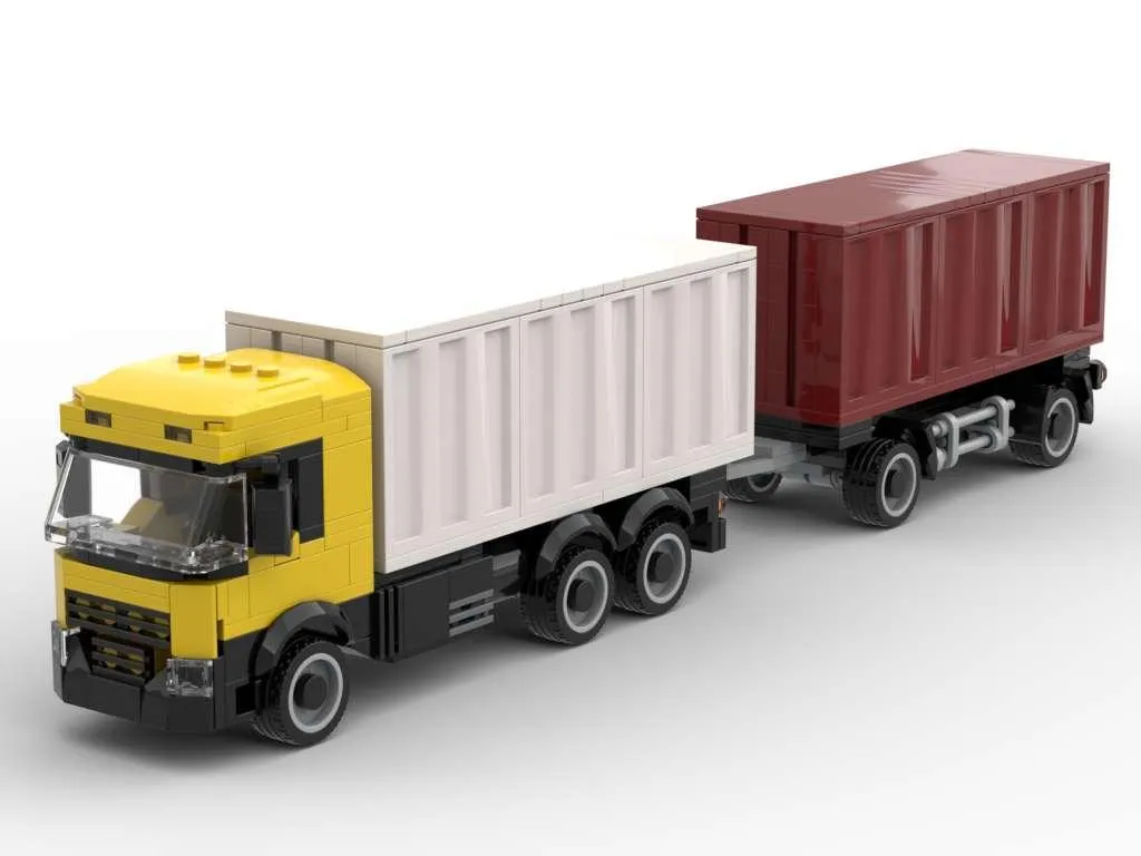 Container Lastwagen mit Anhänger Gallery