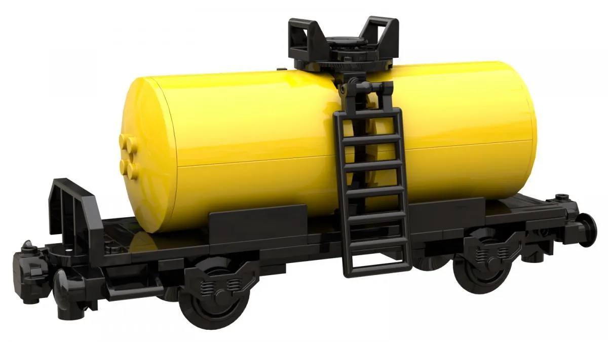 BlueBrixx Tank Car Black Yellow • Set 103583 • SetDB