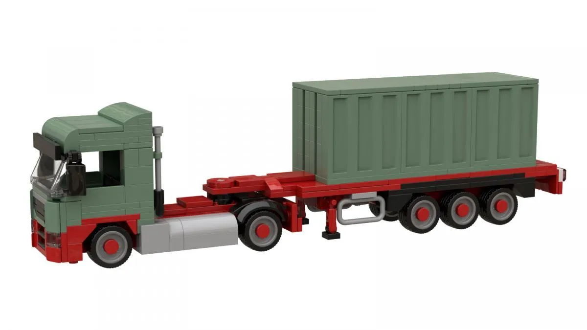 BlueBrixx - Logistik LKW mit Seecontainer | Set 103811