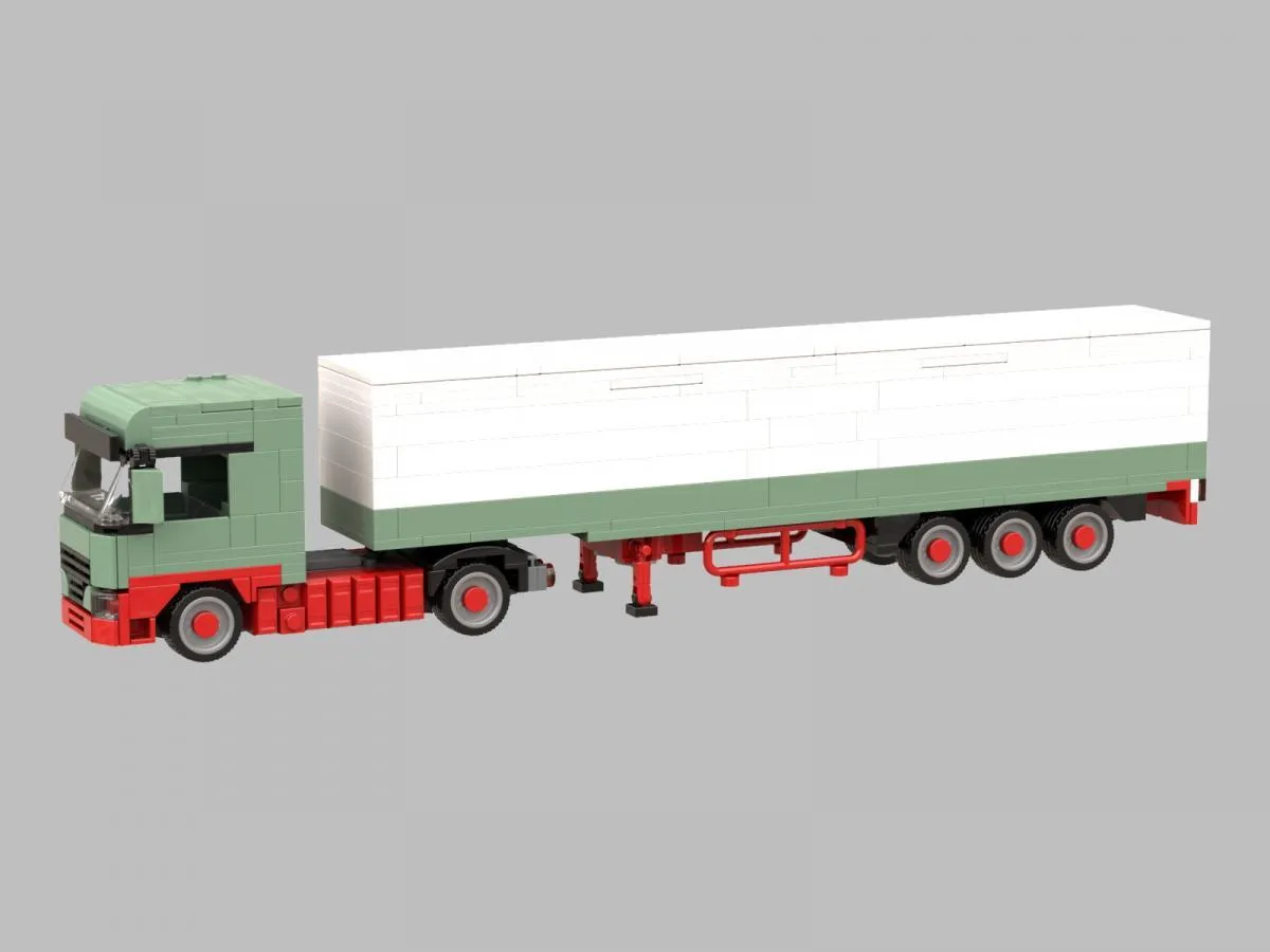 BlueBrixx - Logistik LKW mit Kofferanhänger | Set 103812
