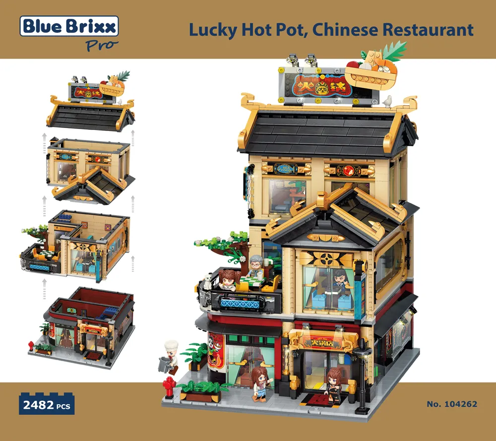 BlueBrixx - Lucky Hot Pot, Chinesisches Restaurant | Set 104262