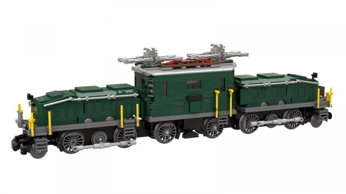 BlueBrixx - Legendäre Lokomotive: Krokodil in grün  | Set 104521
