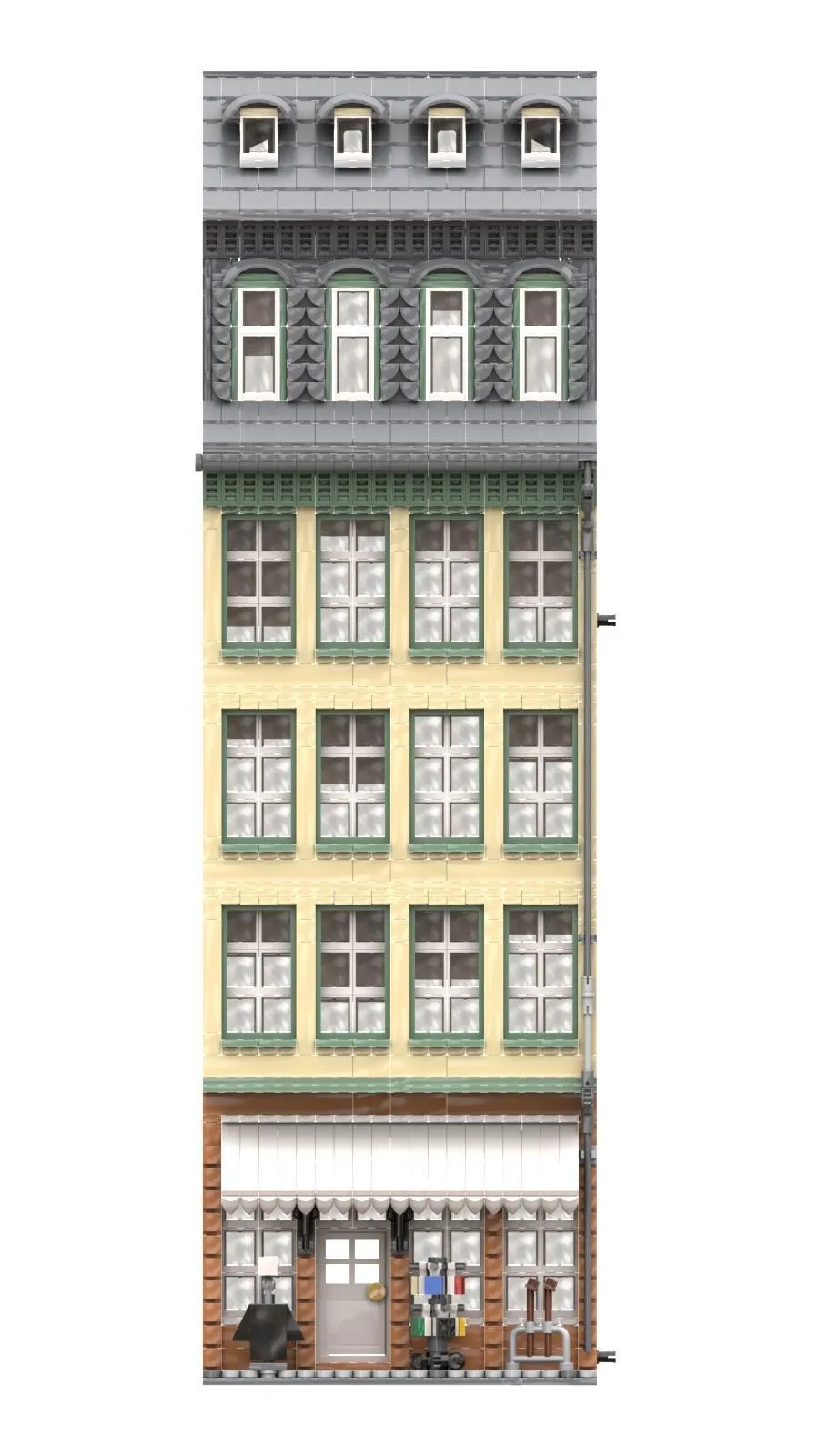 BlueBrixx - Frankfurter Römer Hausfassade 3 | Set 105281