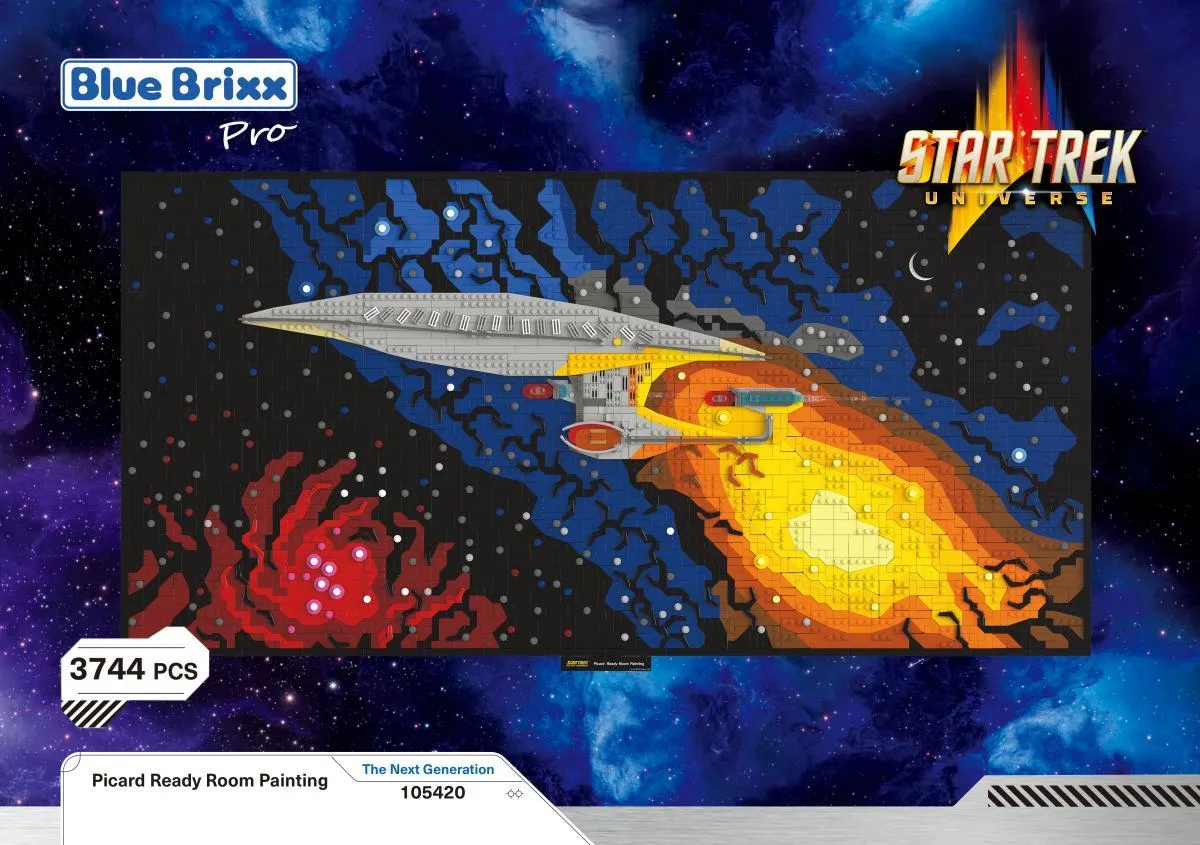BlueBrixx - STAR TREK Gemälde in Picards Bereitschaftsraum | Set 105420