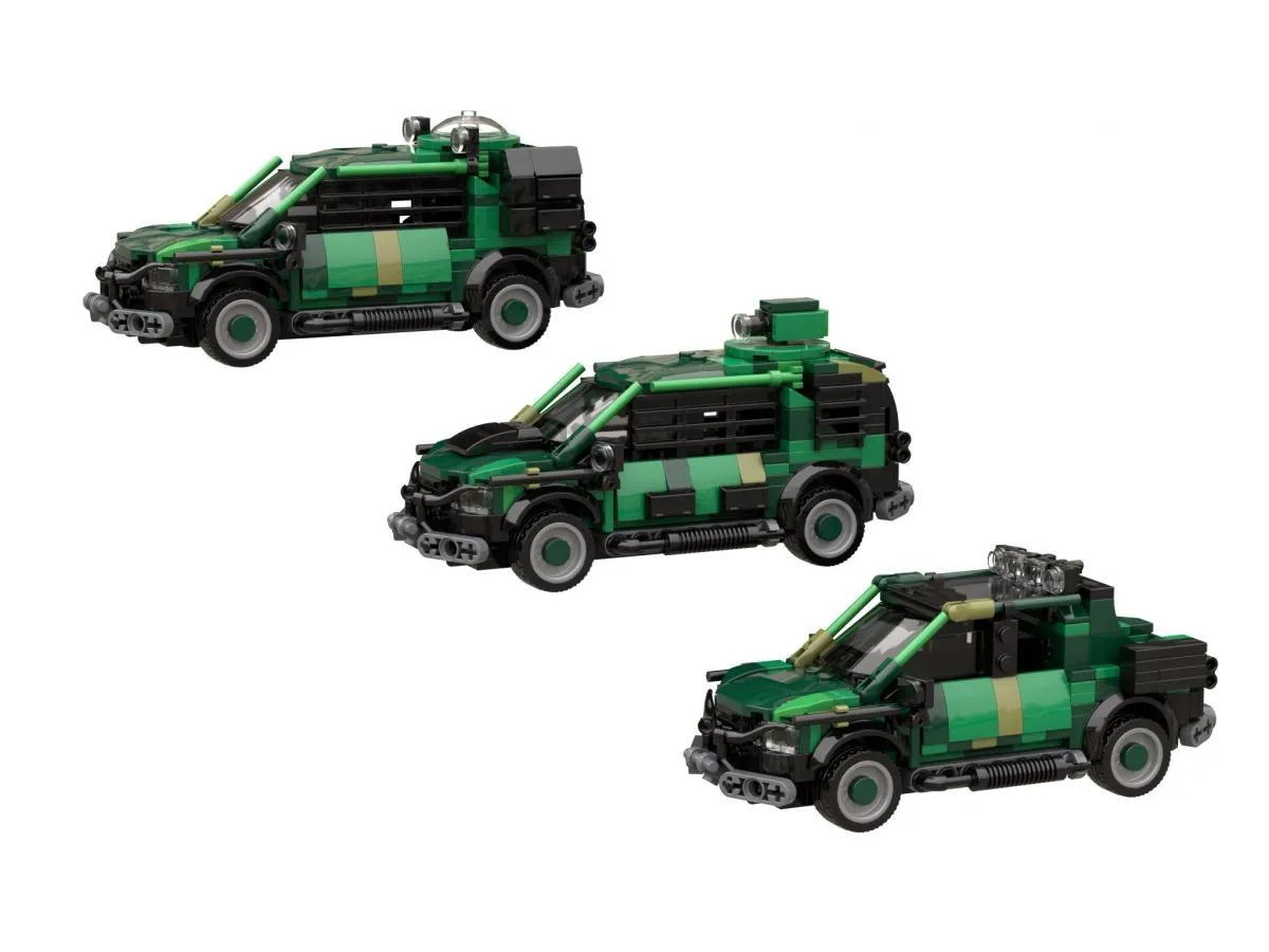 BlueBrixx - Jungle Expedition: All-Terrain Vehicle set of three | Set 105534