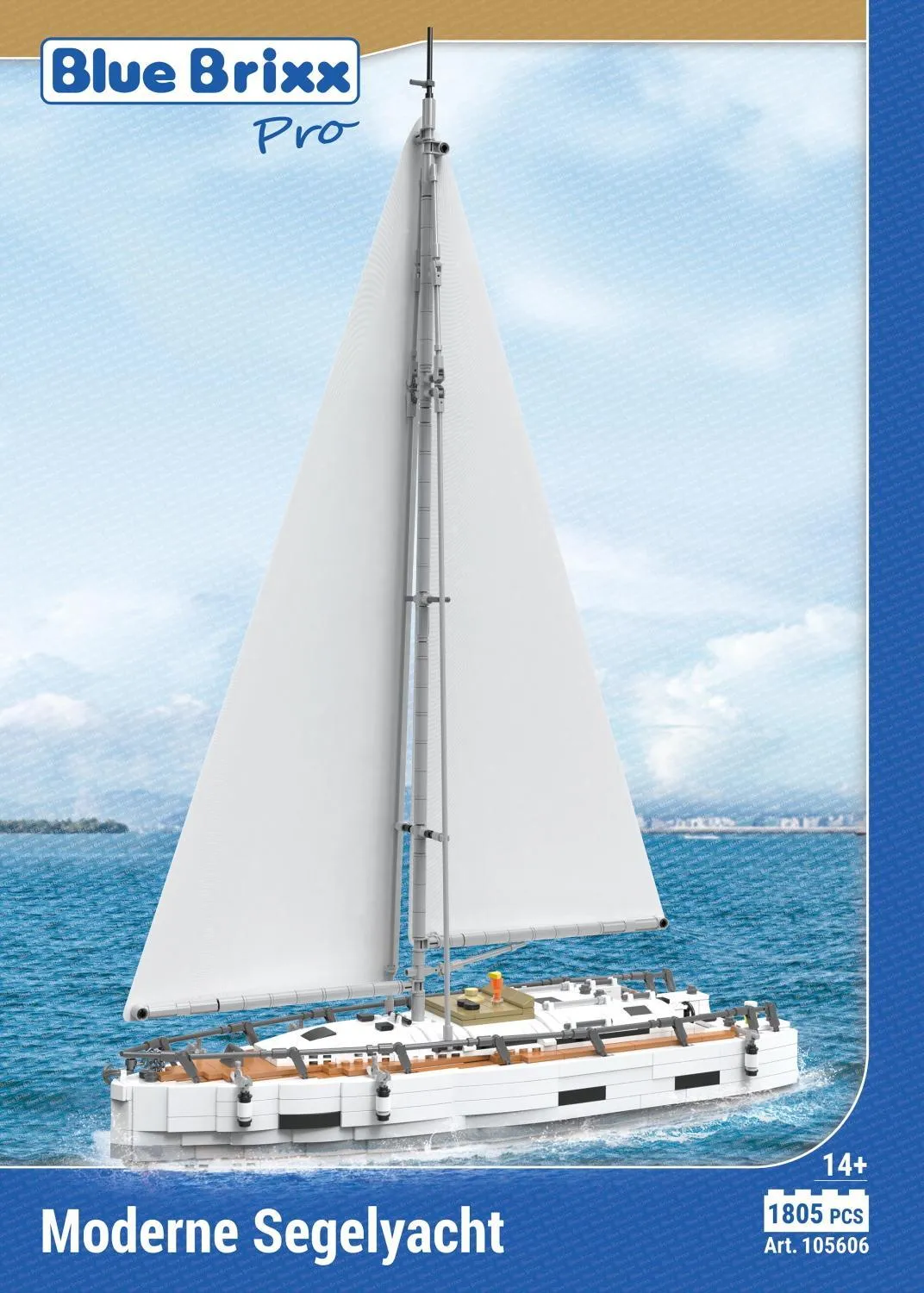 BlueBrixx - Modern Sail Yacht | Set 105606