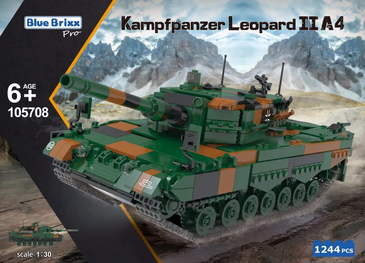 BlueBrixx - Kampfpanzer Leopard II A4 | Set 105708