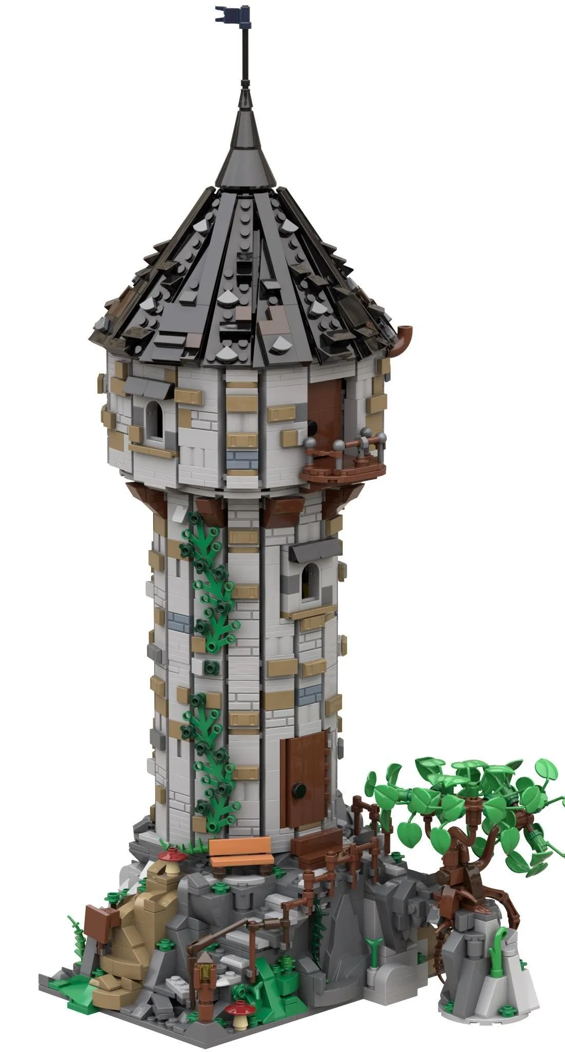 BlueBrixx - Mittelalterlicher Wohnturm | Set 105787
