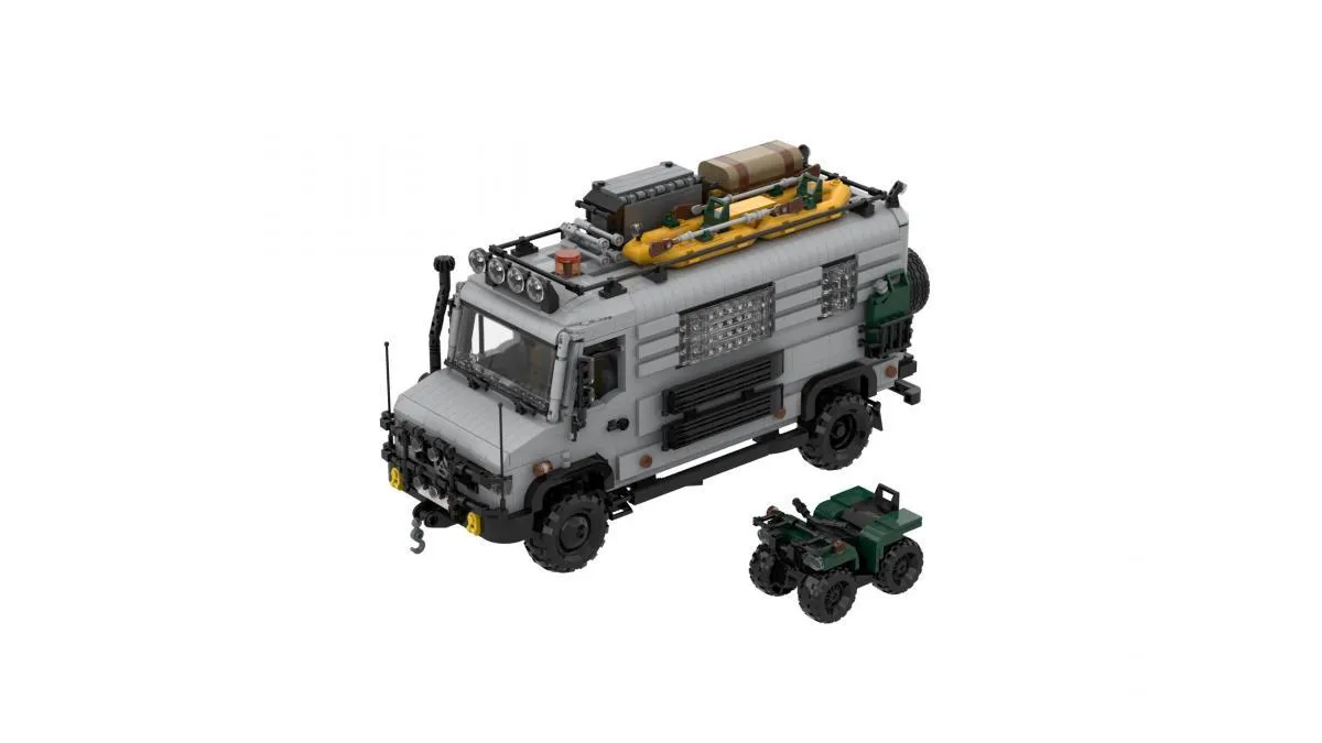 BlueBrixx - Expedition Vehicle with Offroad-Quad | Set 106674