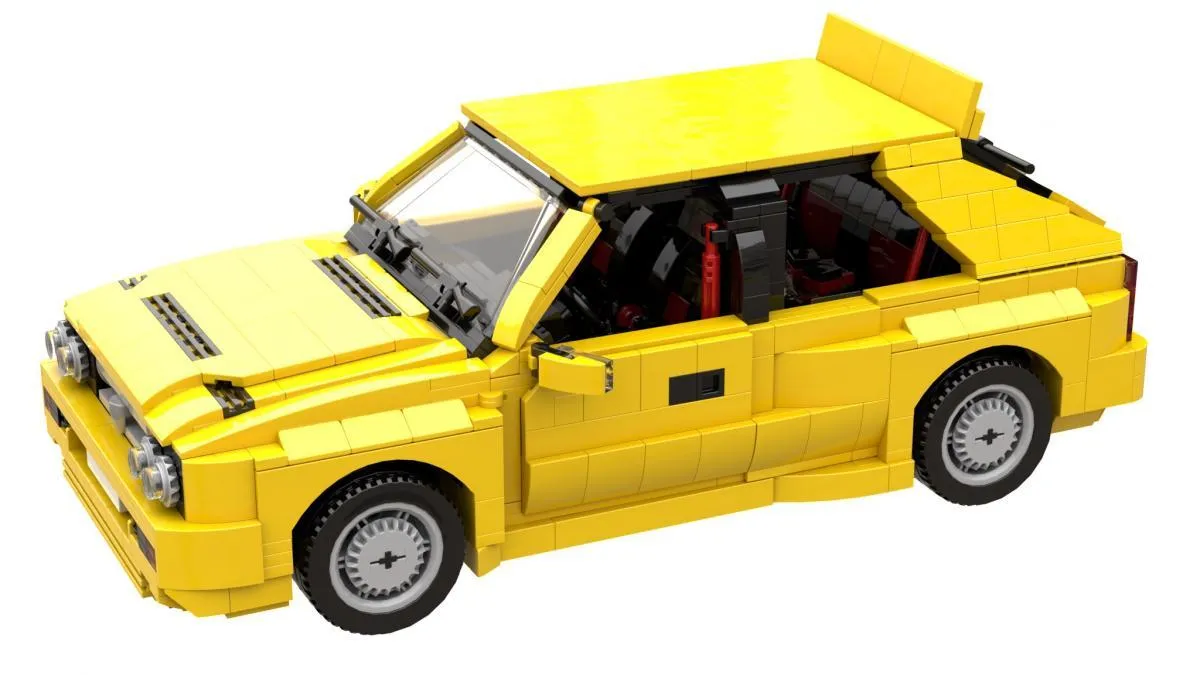 BlueBrixx - Italian Compact Sports Car yellow | Set 106972
