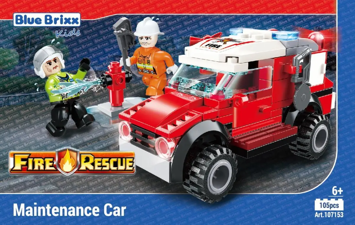 Lego city fire car hot sale