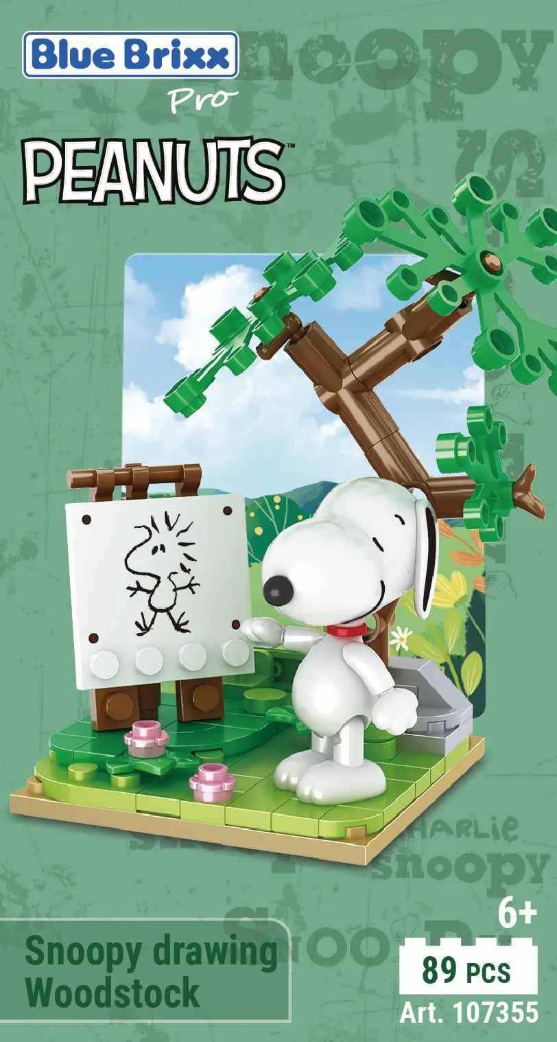 BlueBrixx Peanuts Snoopy Drawing Woodstock • Set 107355