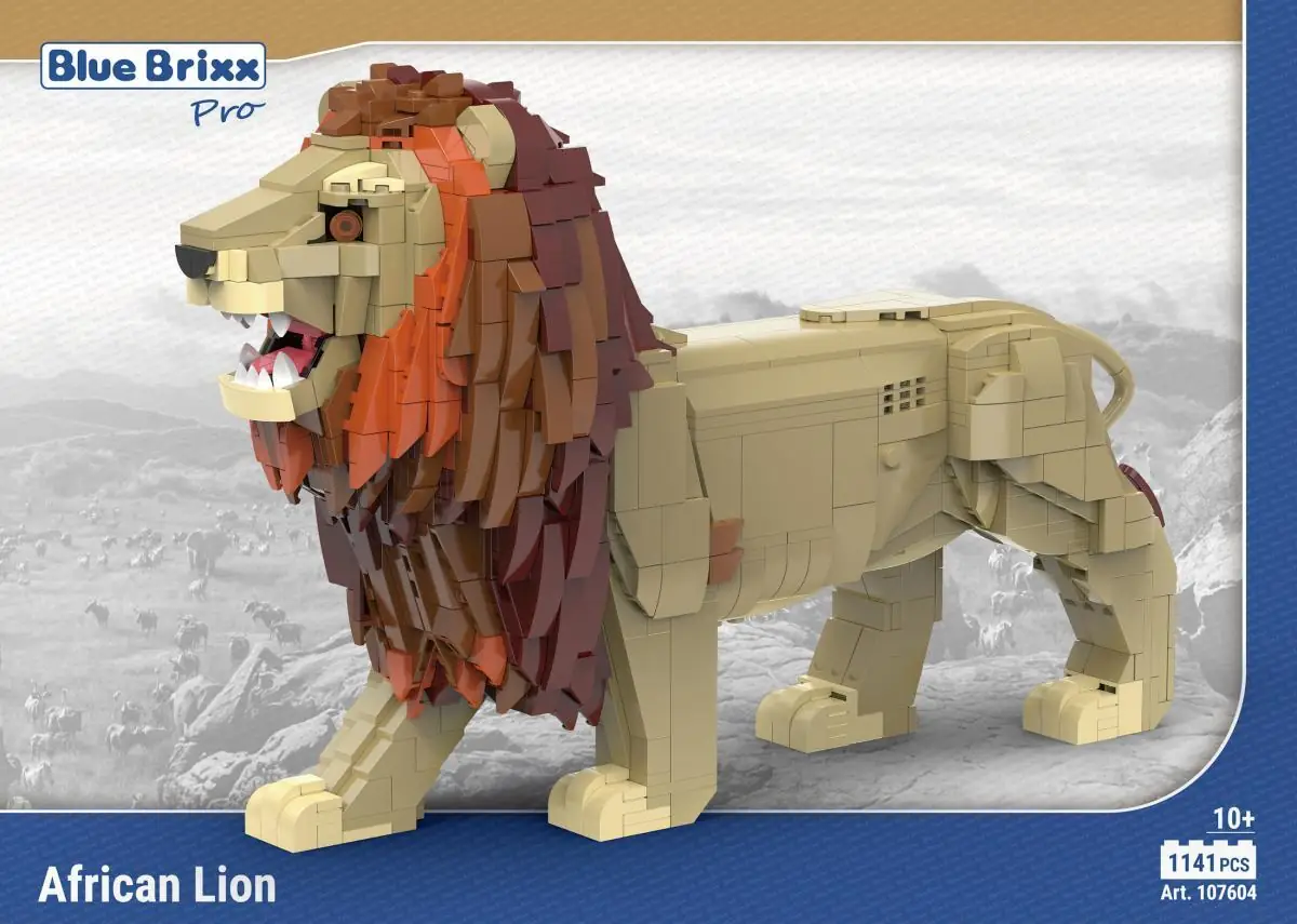 BlueBrixx Lion • Set 107604 • SetDB • Merlins Bricks