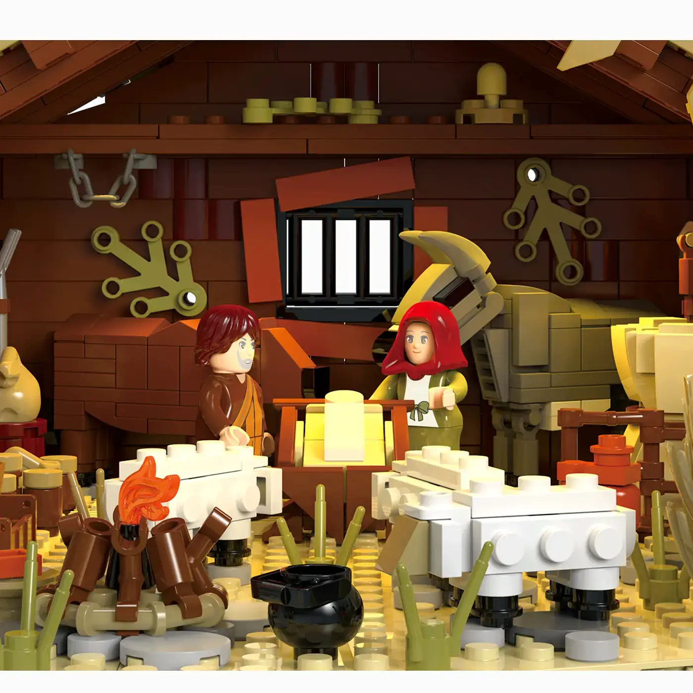 BlueBrixx Pro Hänsel Und Gretel Lebkuchenhaus - 1594 Teile Märchen-Set Mit Figuren