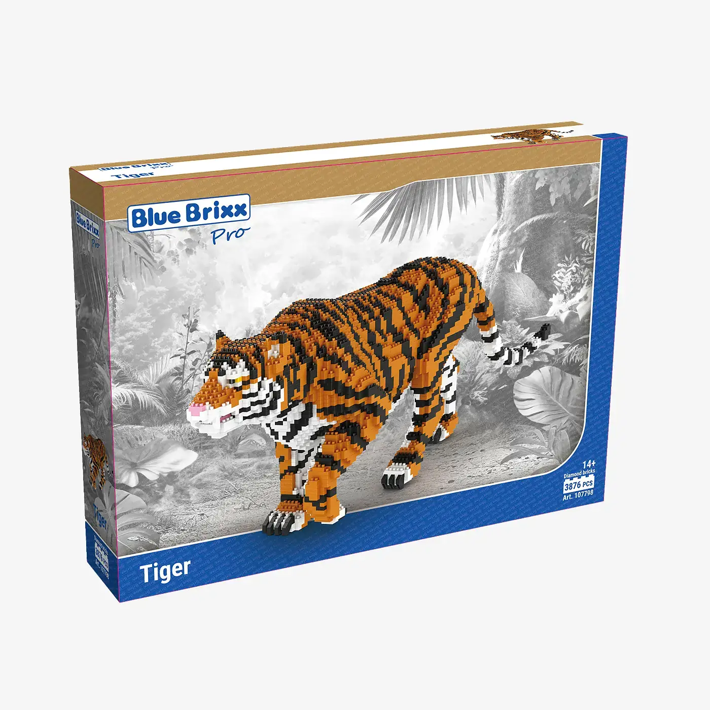 BlueBrixx Pro Schnee-Eule Aus Diamond Blocks - 3103 Teile Micro-Bausteine