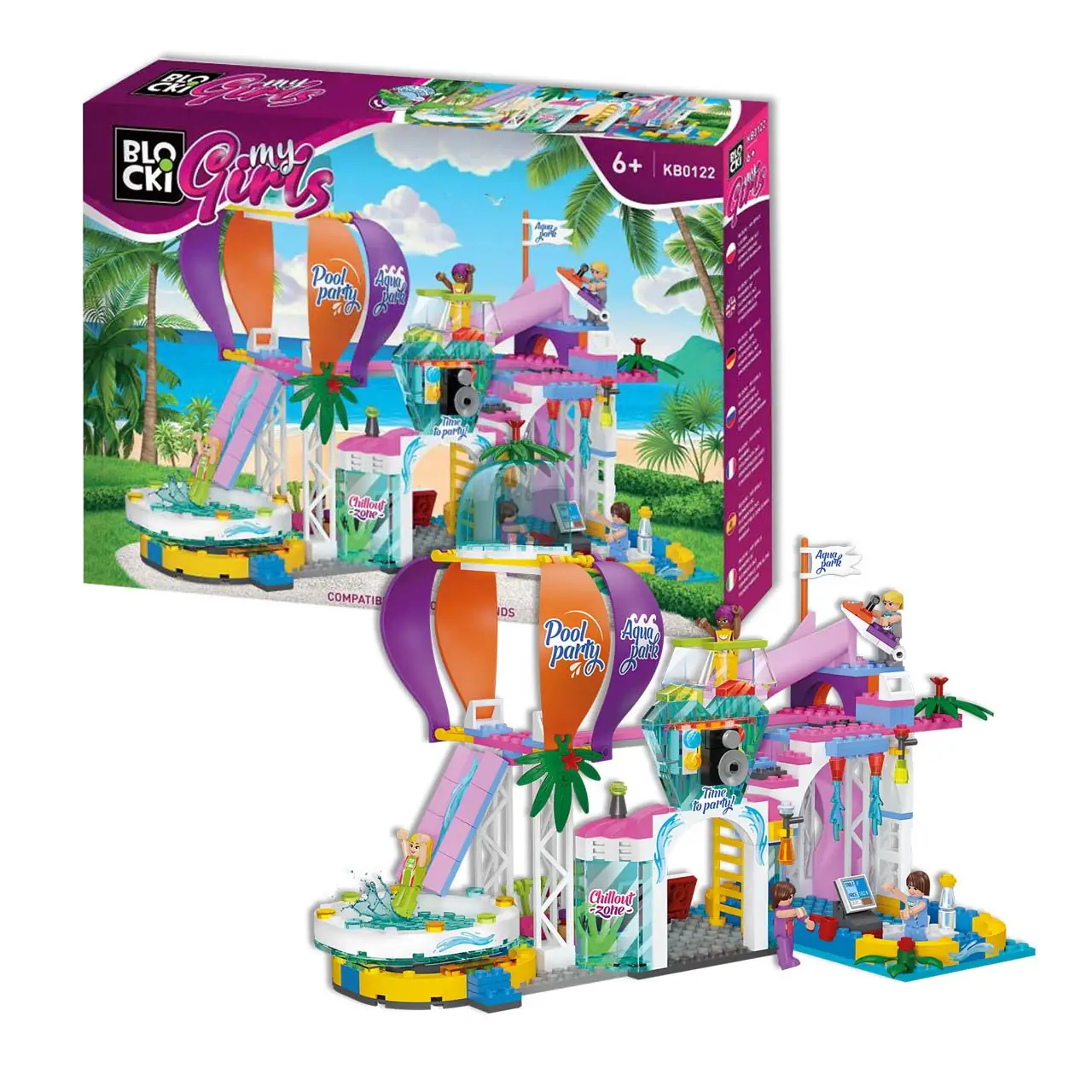 Blockki Klocki BLOCKI MyGirls Aquapark • Set KB0122 • SetDB