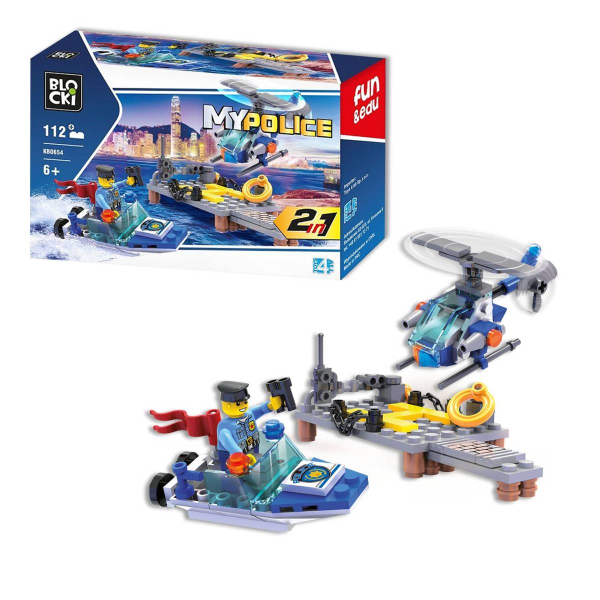 Klocki BLOCKI MyPolice 2 W 1 • Set KB0654 • SetDB