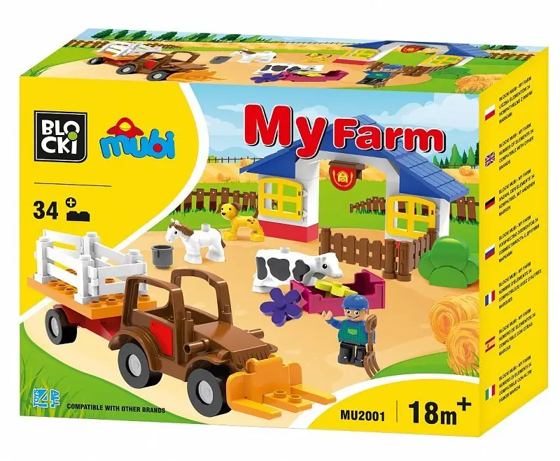 Klocki BLOCKI MyFarm • BABY BLOCKS • Set MU2001 • SetDB