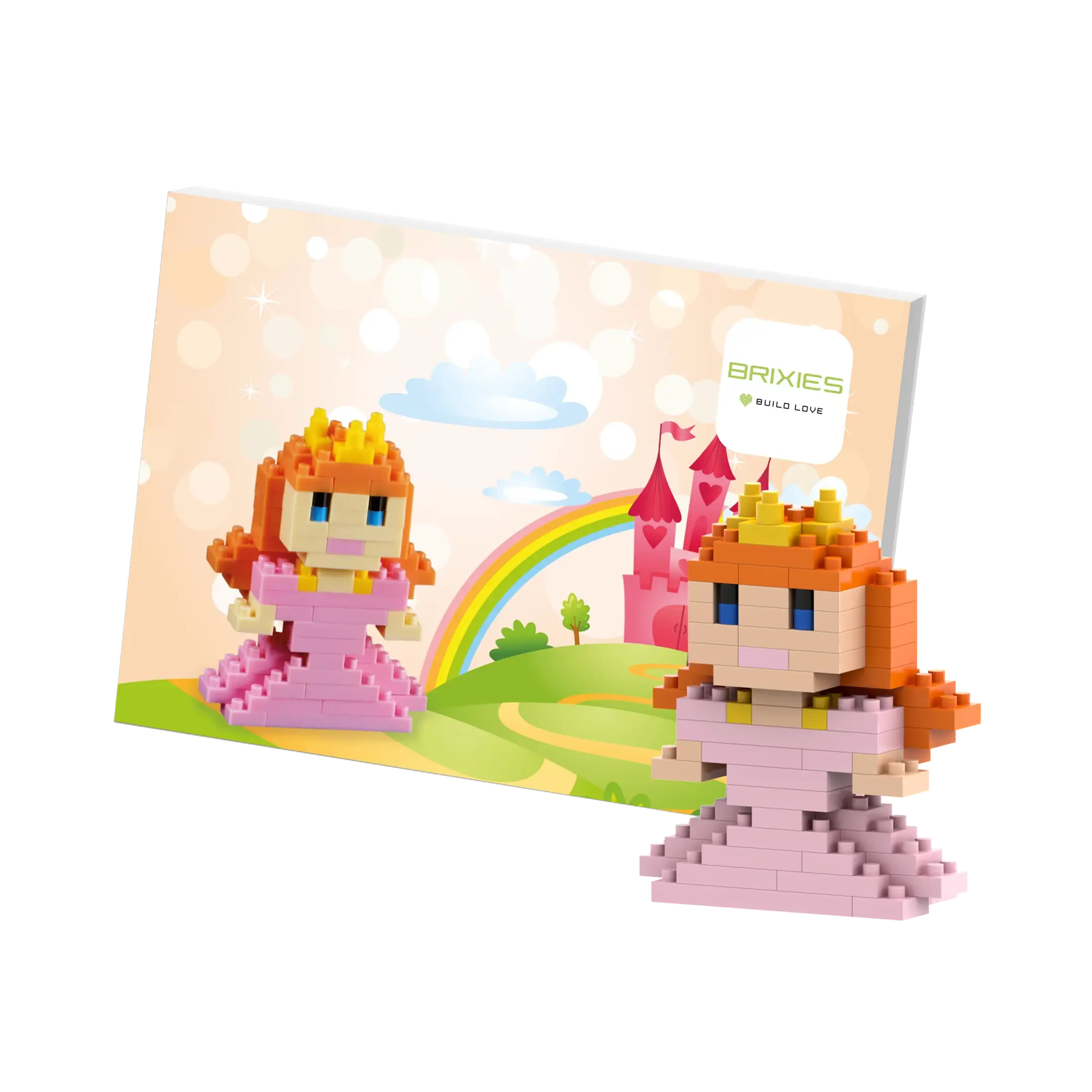 BRIXIES Postkarte Prinzessin • DIAMOND BLOCKS • Set 220.030