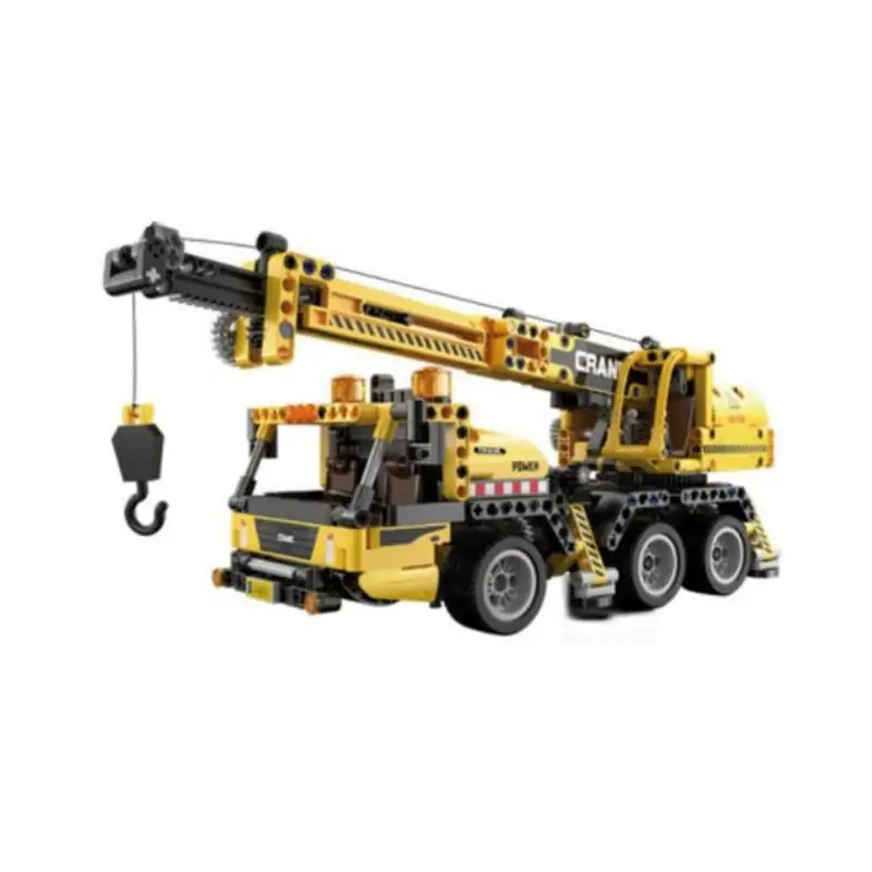 Cada Crane Truck 658 Pieces Construction Game Yellow