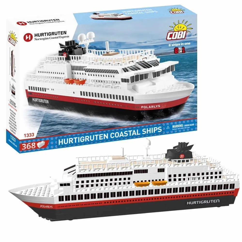 Cobi - Hurtigruten Küstenschiff 8in1 Model - Exklusive Version | Set 1333