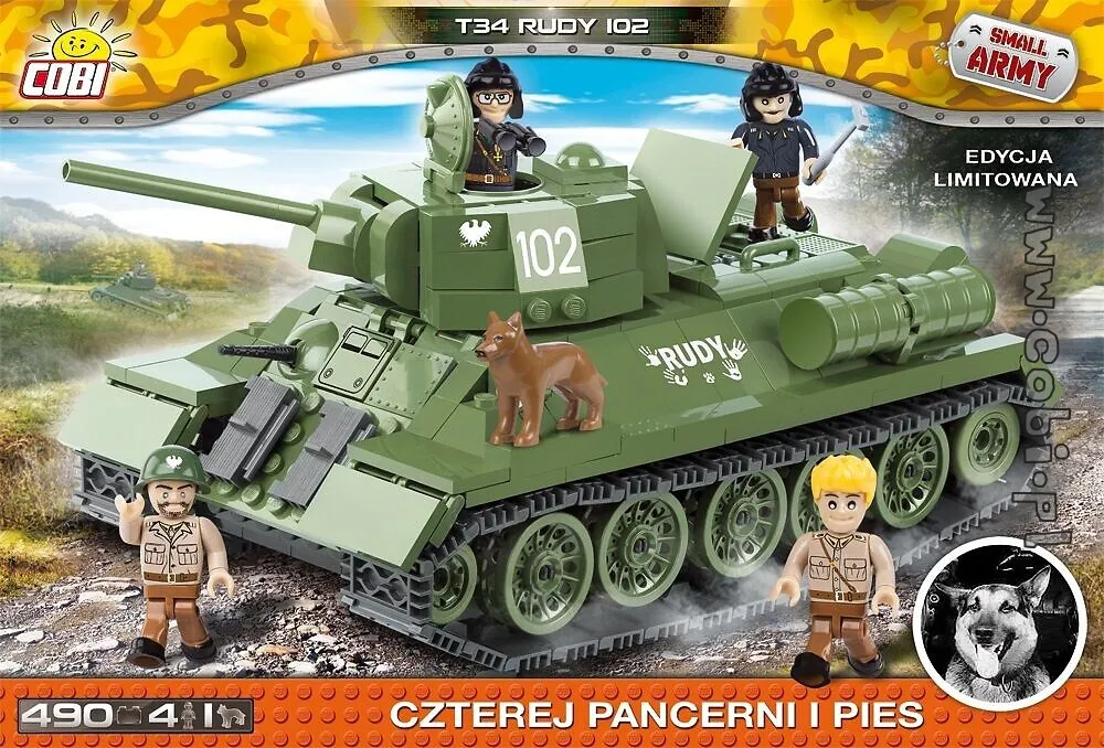 Cobi Rudy 102 T-34/76 • Set 2485 • SetDB • Merlins Bricks