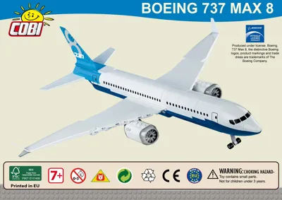 Boeing™ 737 8 Max, Weiß/Blau