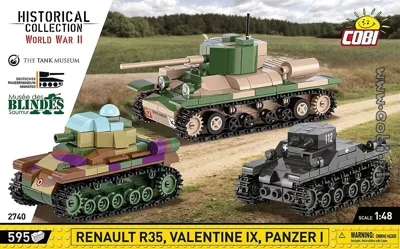 Renault R35 - Valentine IX - Panzer I