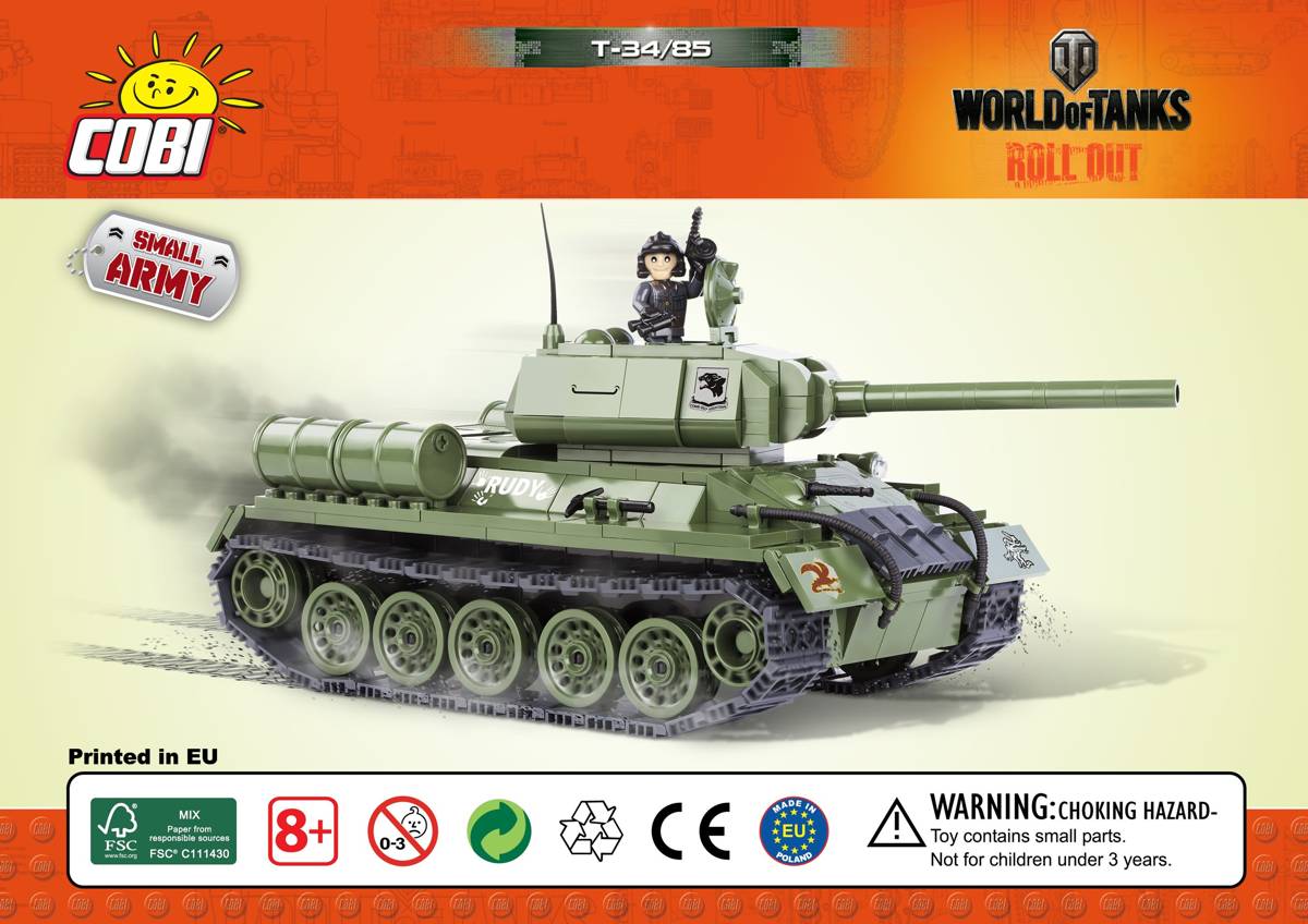 Cobi T-34/85 • Set 3005 • SetDB • Merlins Steine
