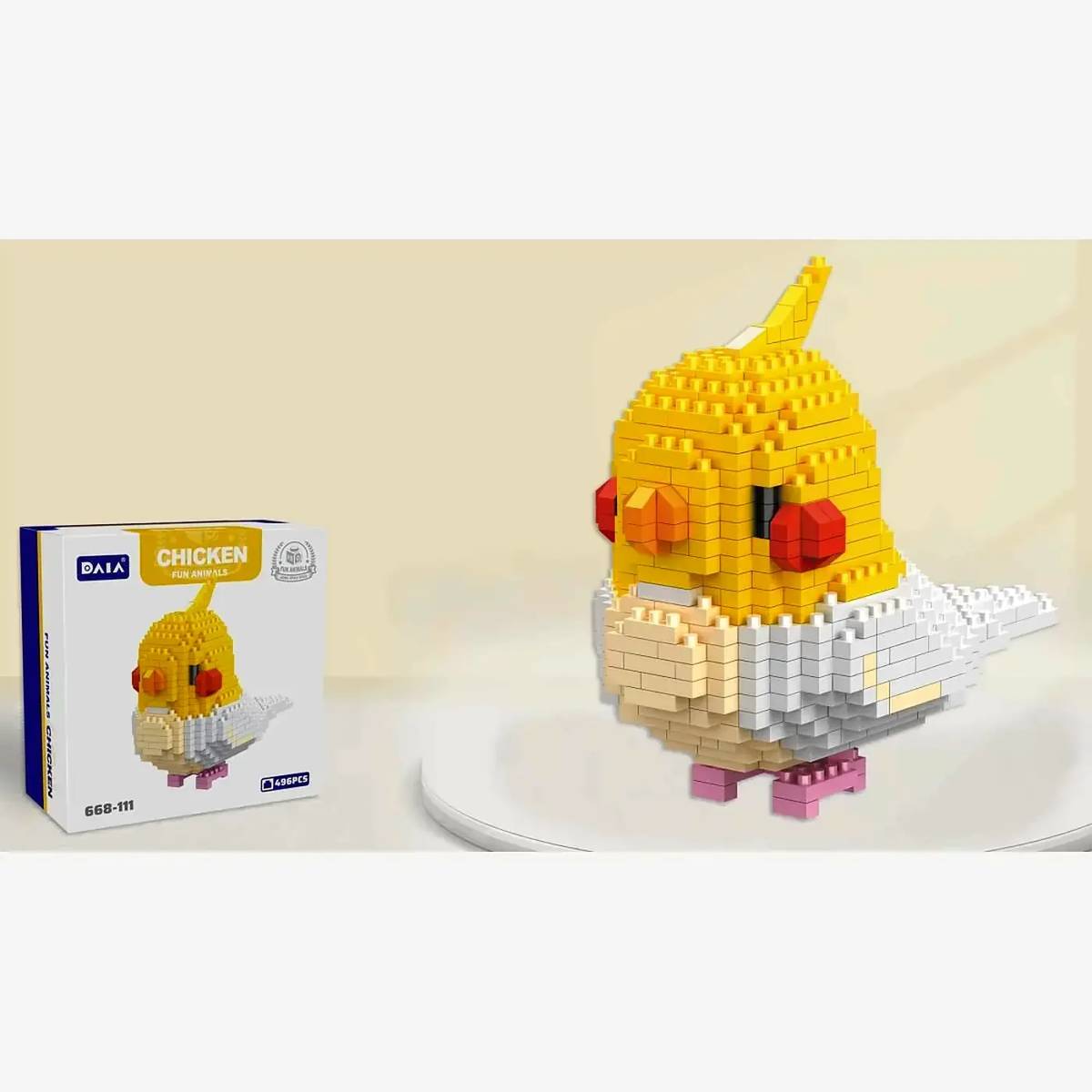  Birds　Dyynia DAIA Chicken • DIAMOND BLOCKS • Set 668-111 • SetDB