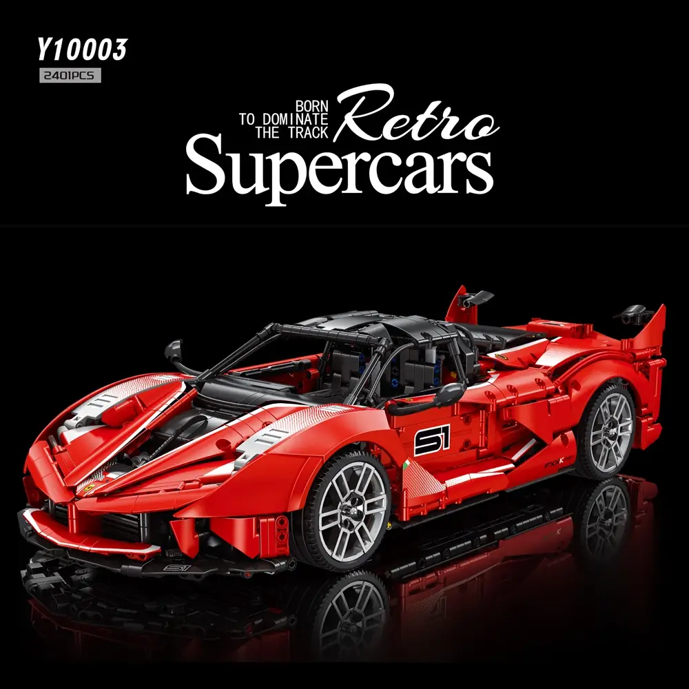 Eikee Red Retro Supercar • Set Y10003 • SetDB