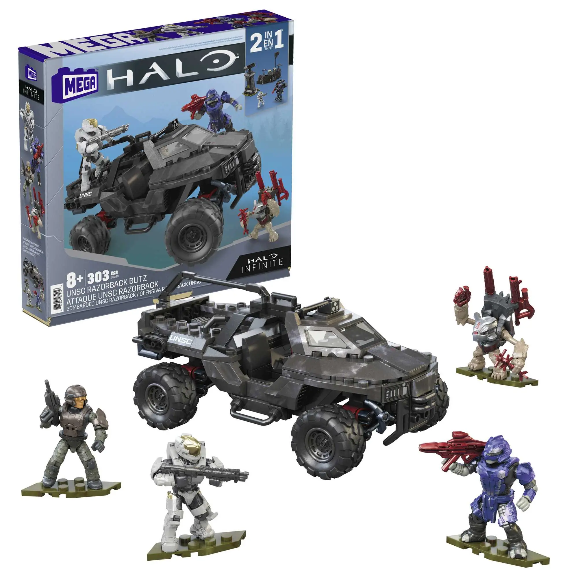 MEGA Construx Construx Halo Unsc Razorback Blitz Vehicle