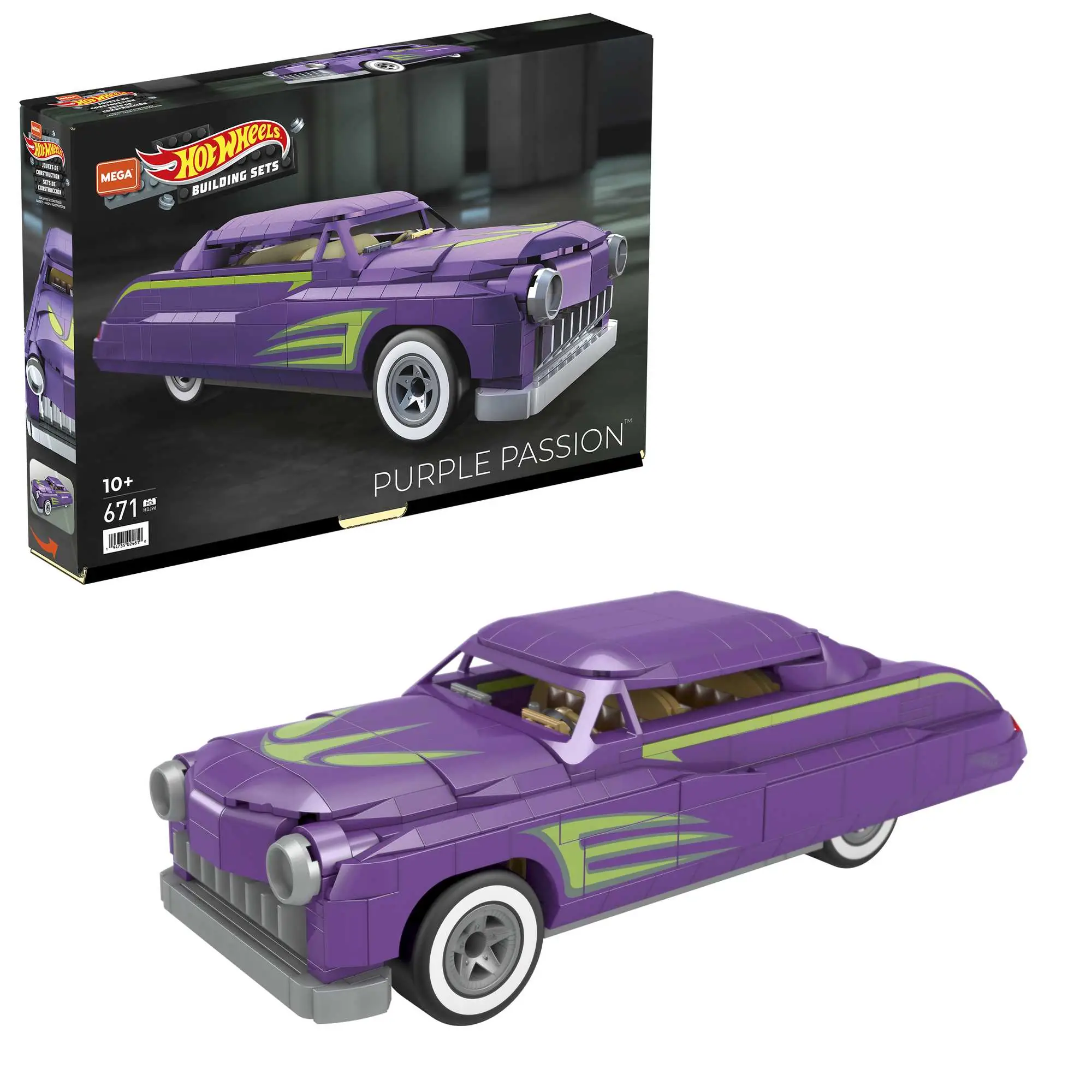 MEGA Construx Hot Wheels Purple Passion Collectibles Building Toy