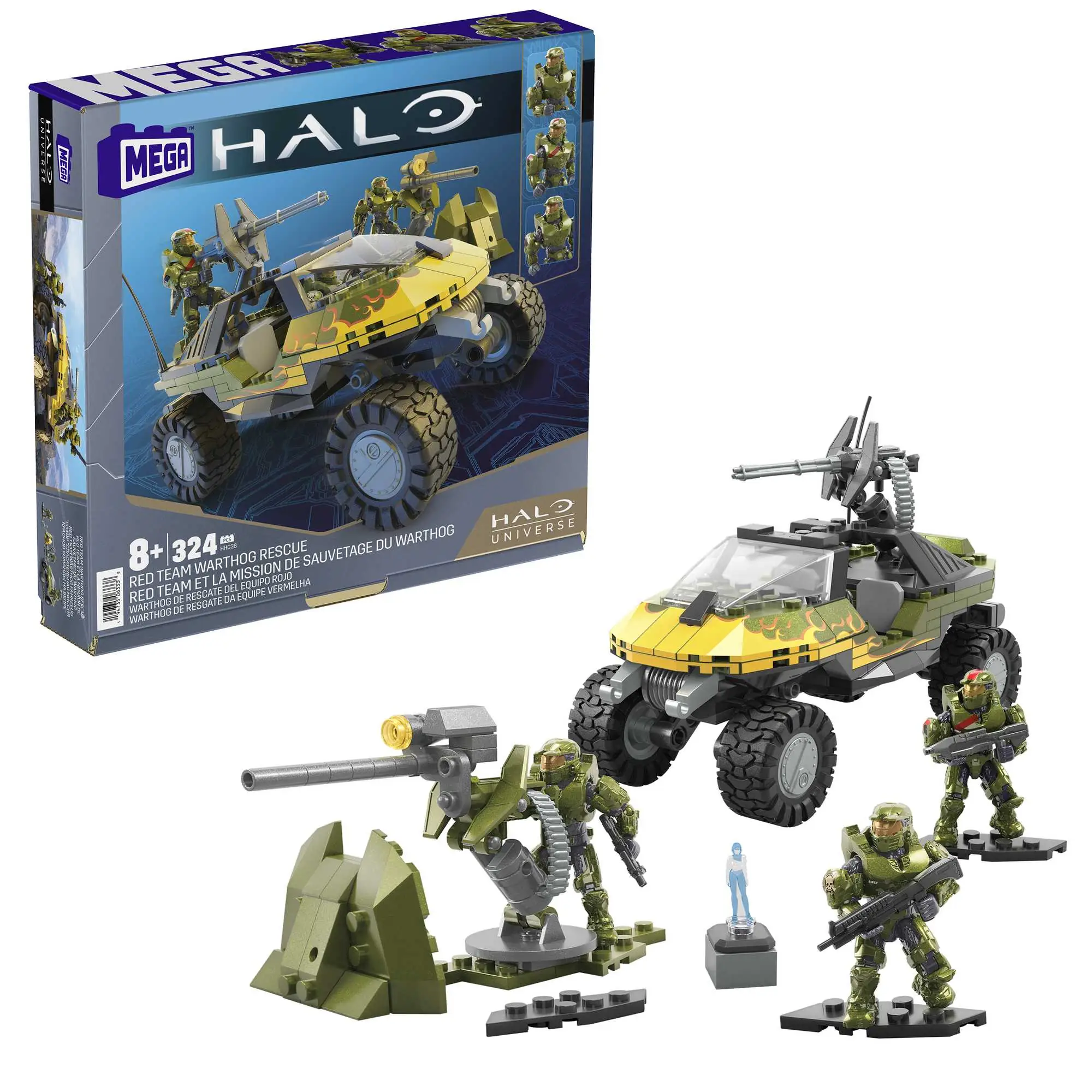 Mega Construx Halo Torretta Banished 2-in-1 - 782 Mattoncini, 4 Micro Personaggi, Gioco Da Costruzione 8+ Anni